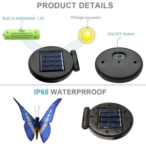 butterfly solar garden lights set of 11 butterfly solar garden lights set of 11