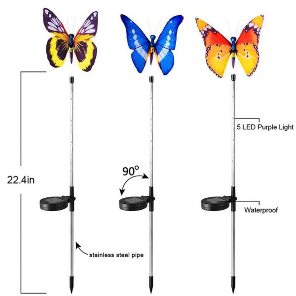 butterfly solar garden lights set of 12 butterfly solar garden lights set of 12