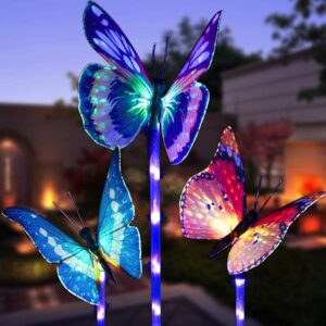 butterfly solar garden lights set of 16