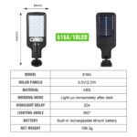 motion sensing solar street light for outdoor garden decor 01