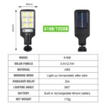motion sensing solar street light for outdoor garden decor 02