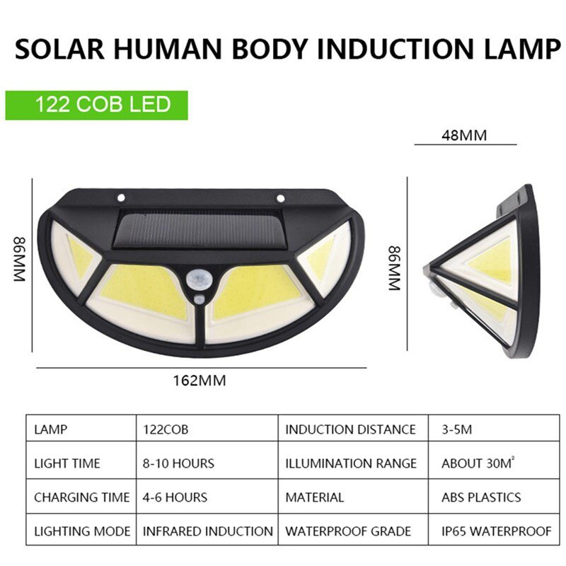 LED Solar Light Outdoor Solar Lamp with Motion Sensor Light SunLight Street Lamp LED Spotlight for Garden Decoration