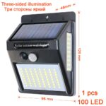 smartsun 48 solar led security light 100led 1pcs