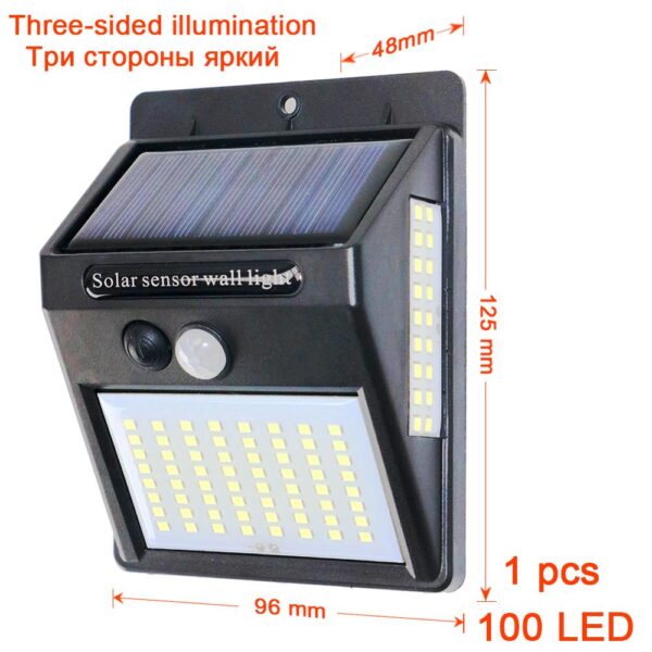 smartsun 48 solar led security light 100led 1pcs smartsun 48 solar led security light 100led 1pcs