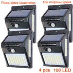 smartsun 48 solar led security light 100led 4pcs
