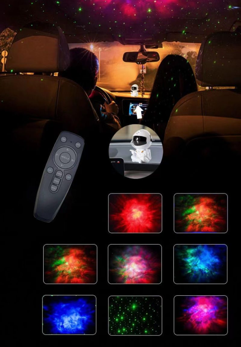 Astronaut Projector LED Laser Space Galaxy Projector 360 Degree Star Projector Aurora Nebula Night Light for Home Decor