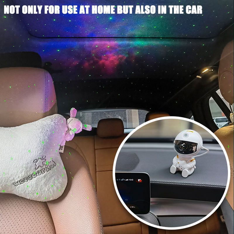 Astronaut Projector LED Laser Space Galaxy Projector 360 Degree Star Projector Aurora Nebula Night Light for Home Decor