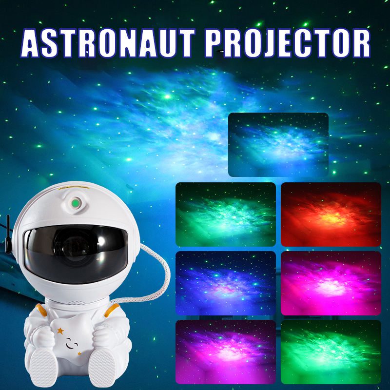 Astronaut Projector LED Laser Space Galaxy Projector 360 Degree Star Projector Aurora Nebula Night Light for Home Decor