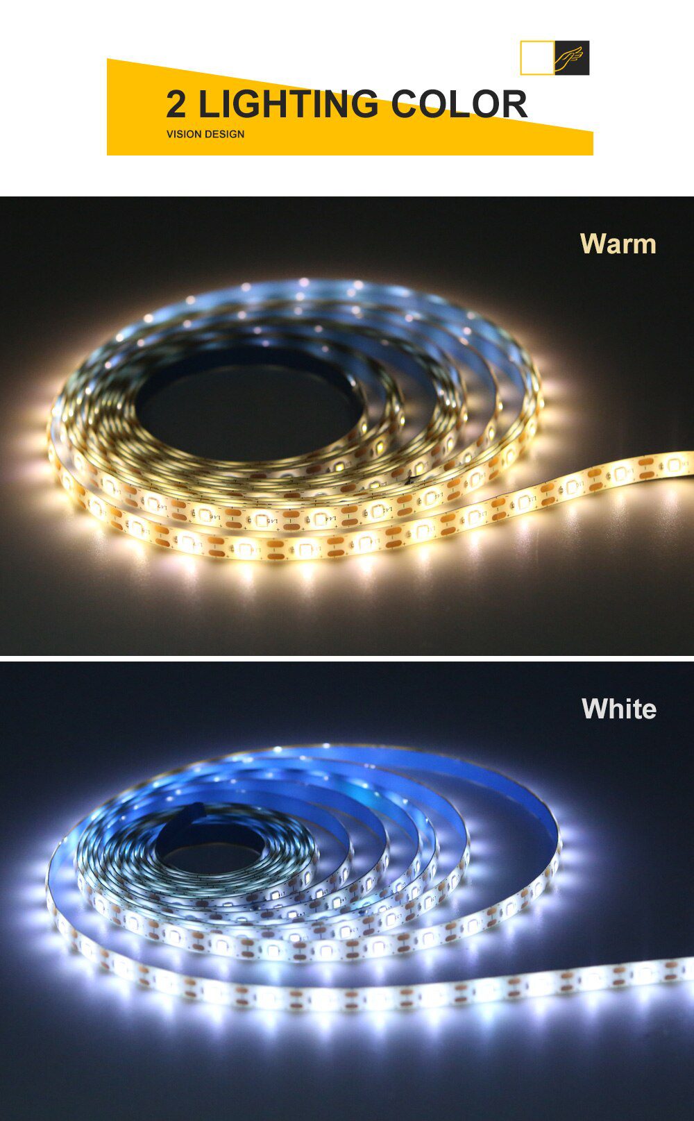 DC 5V USB Motion Backlight LED Light Strip Hand Sweep Waving ON OFF Sensor TV Kitchen Under Cabinet Lamp