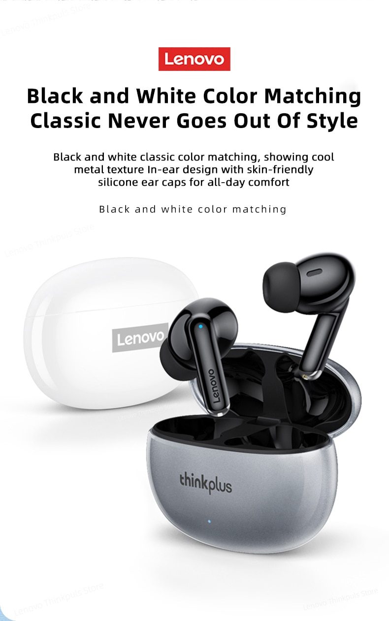 Original Lenovo XT88 TWS Wireless Earphone Bluetooth 5.3 Dual Stereo Noise Reduction Bass Touch Control Long Standby Headset