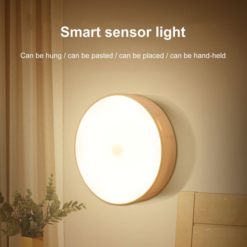 Intelligent Human Induction LED Night Lamp USB Charging Emergency Automatic Lighting Bedside Cabinet Home Wardrobe Light