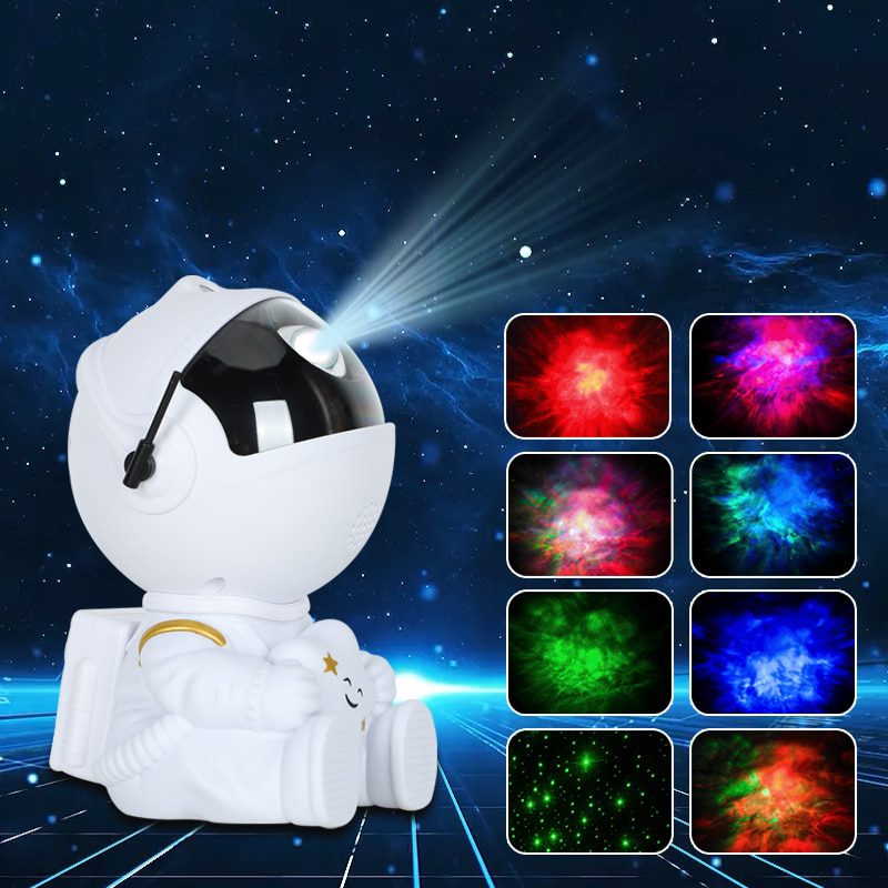 2023NEW Astronaut Projector Starry Sky Galaxy Stars Projector Night Light LED Lamp for Bedroom Room Decor Decorative Nightlights