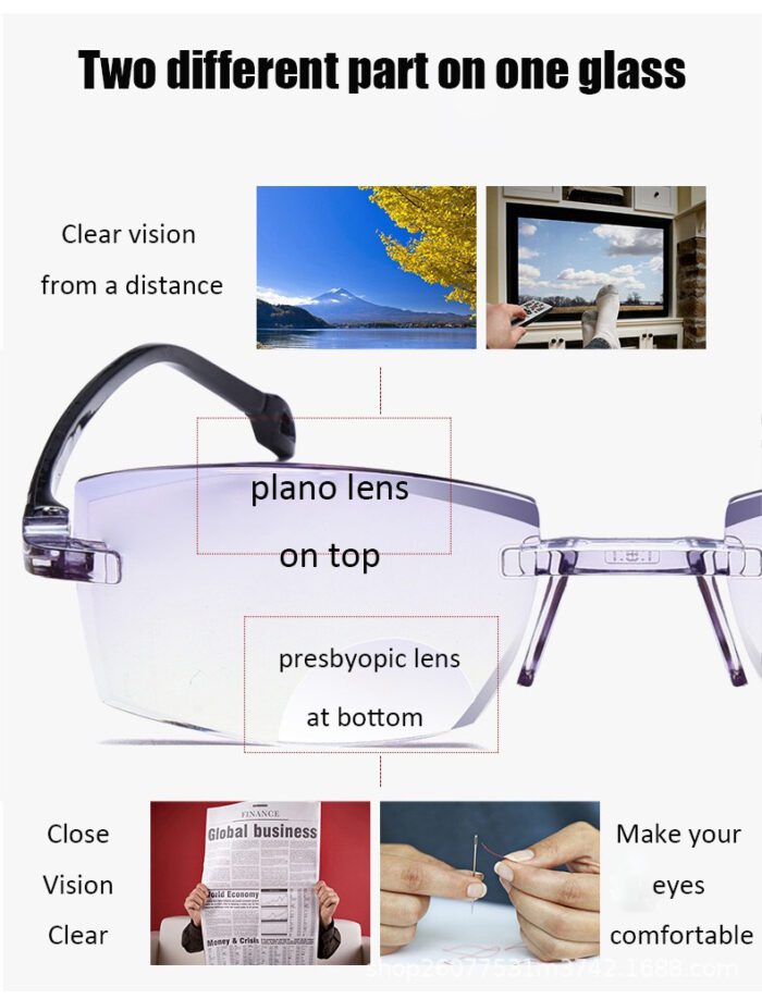 Anti Blue Ray Progressive Reading Glasses Far and Near Dual Use