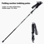 Auto Retractable Self Defense Hiking Stick