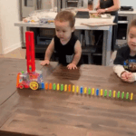 Domino Train Blocks Set Building and Stacking Toy