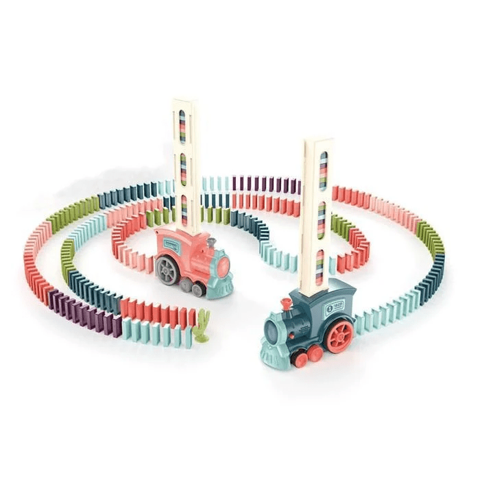 Domino Train Blocks Set Building and Stacking Toy