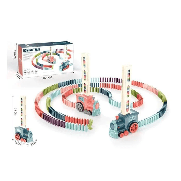 Domino Train Blocks Set Building and Stacking Toy