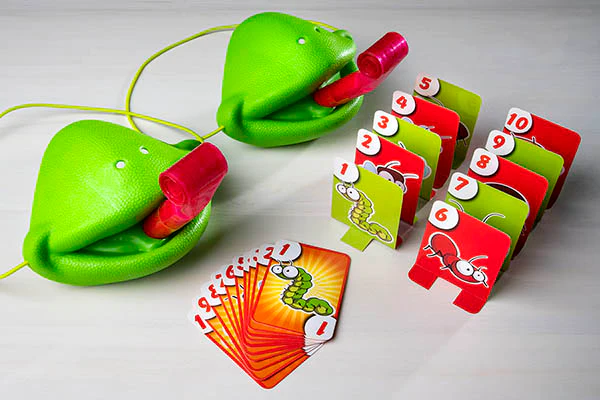Family Game Chameleon Sticking Tongue Family Game Chameleon Sticking Tongue