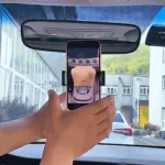 Handy Multifunctional Rearview Mirror Phone Holder