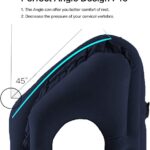 Inflatable Travel Pillow for Airplane Car Bus Office