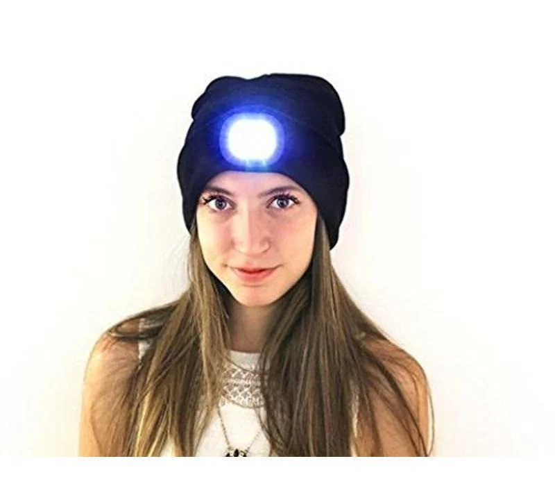 LED Hip Hop Beanie Light