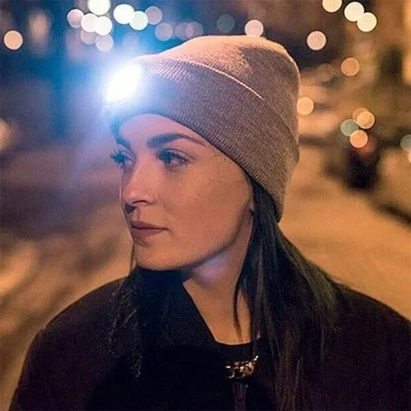 LED Hip Hop Beanie Light