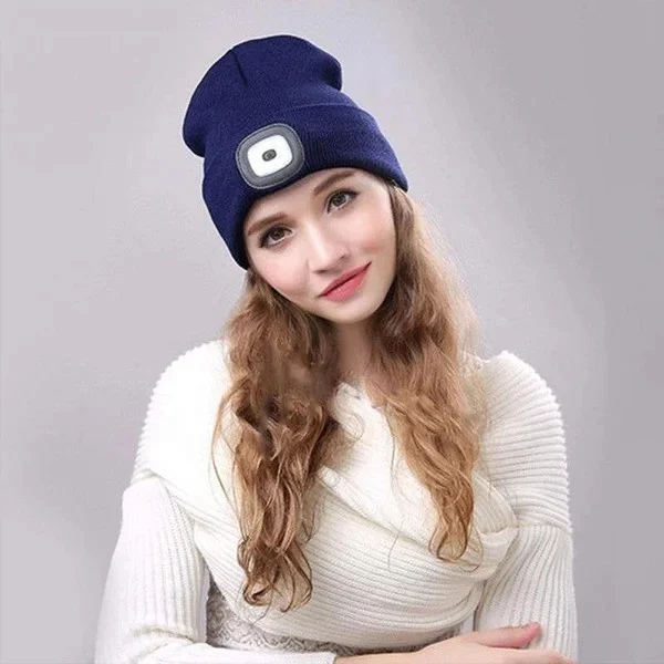 LED Hip Hop Beanie Light