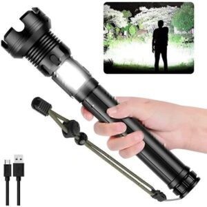 Laser Flashlight LED Rechargeable Tactical High Lumens
