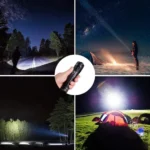Laser Flashlight LED Rechargeable Tactical High Lumens