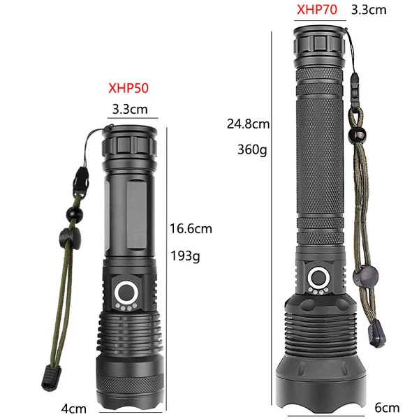 Laser Flashlight LED Rechargeable Tactical High Lumens