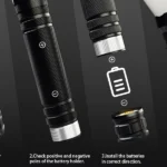 Laser Flashlight LED Rechargeable Tactical High Lumens