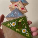 Personalized Corner Bookmark Hand Embroidered