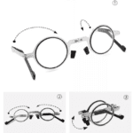 Screwless Foldable Reading Glass Ultra Light Material