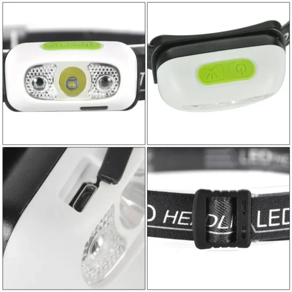 Super Bright Light Sensor LED Mini Headlamp Super Bright Light Sensor LED Mini Headlamp