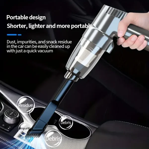 Car Cleaner 4 High-Power Car Cleaner: Dual-Purpose Handheld Car Vacuum