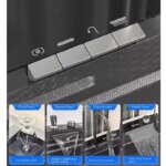 Honeycomb Digital Display: Waterfall Kitchen Sink, Soap Dispenser, Cup Washer Stainless Steel Set