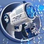Electric Light Bubble Gun: Astronaut-themed Fun for Kids