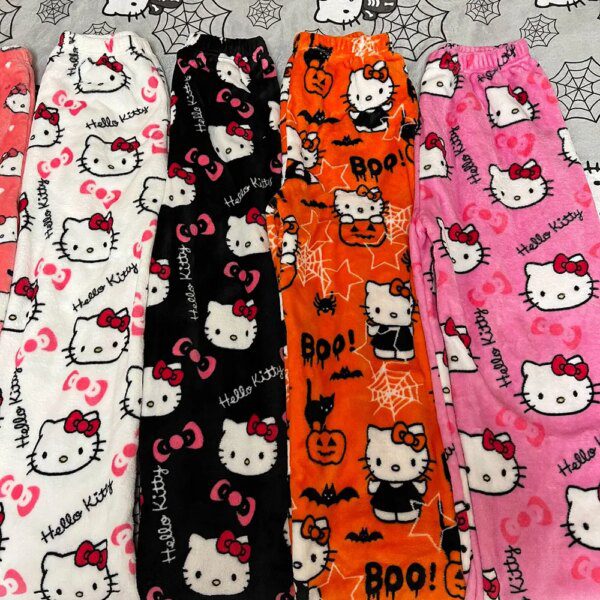 56310-5p2j5d.jpg Hello Kitty Flannel Pajamas: Warm Women's Casual Pants