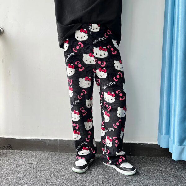 56310-qzaonx.jpg Hello Kitty Flannel Pajamas: Warm Women's Casual Pants