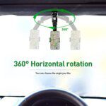 Multifunctional Sun Visor Car Phone Holder: 360° Rotating