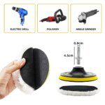 5Pcs Car Polishing Pad Kit: 3/4/5 Inch Waxing, Polishing, Care