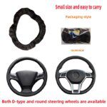 Car Steering Wheel Cover 3D Leather Embroidered: Breathable & Stylish