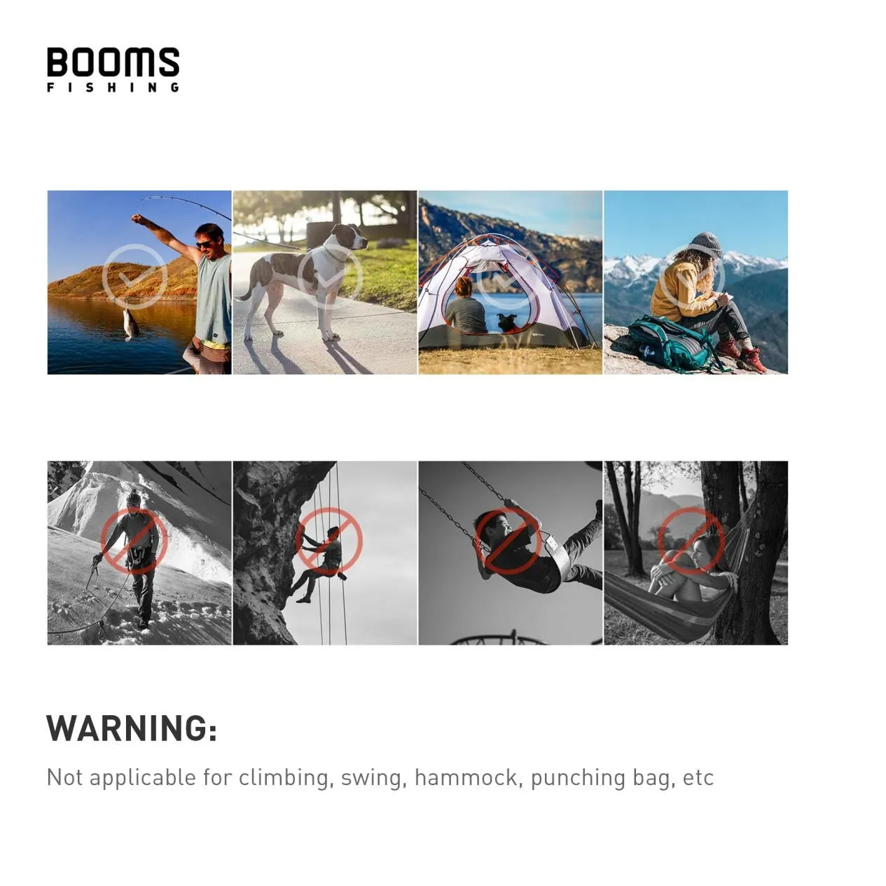 Booms Fishing CC1 6Pcs Aluminum Alloy Carabiner Keychain Set