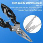 Multifunctional Fishing Pliers: Curved Mouth, Cutting Lines