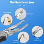 Multifunctional Fishing Pliers: Curved Mouth, Cutting Lines