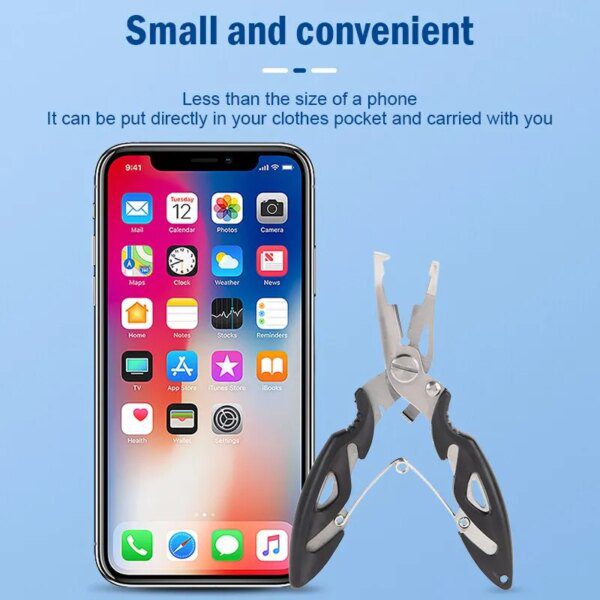 56796-ksfofb.jpg Multifunctional Fishing Pliers: Curved Mouth, Cutting Lines