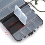 Portable Double-Sided Fishing Tackle Box: Bait Storage
