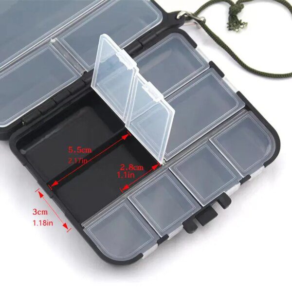56829-szvejp.jpg Portable Double-Sided Fishing Tackle Box: Bait Storage