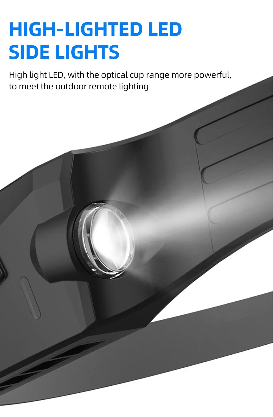 Induction Headlamp: USB Rechargeable, 5 Lighting Modes