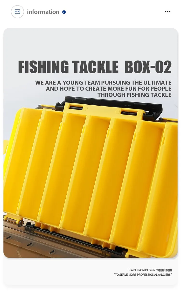 Outdoor Portable Fishing Box: Double-Sided, 12 Compartments